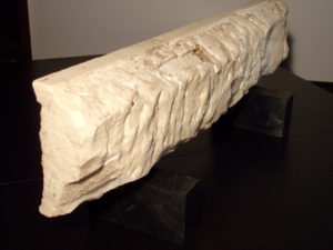 Frammento decorativo marmo antico con bassorilievo in stile bizantino